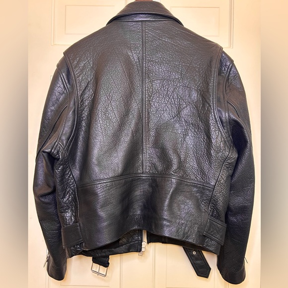Zara Genuine Buffalo leather motorcycle jacket - Picture 2 of 8